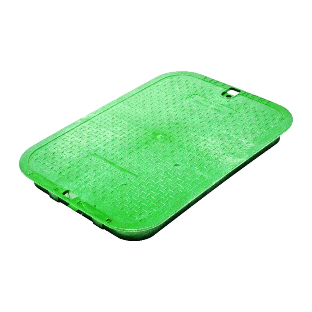 NDS 21-1/2 in. W X 2 in. H Rectangular Valve Box Cover Green