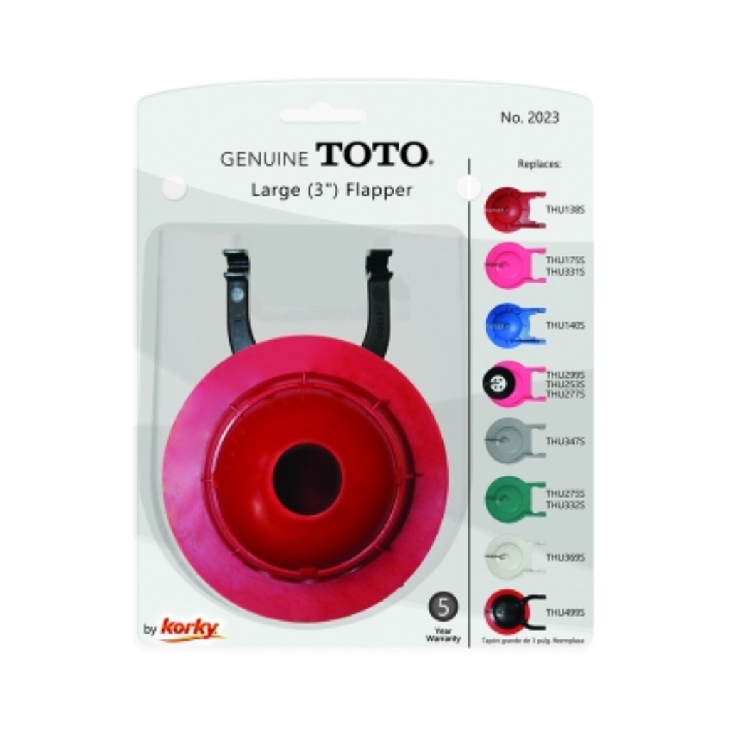 Korky Genuine TOTO 3 Inch Universal Toilet Flapper