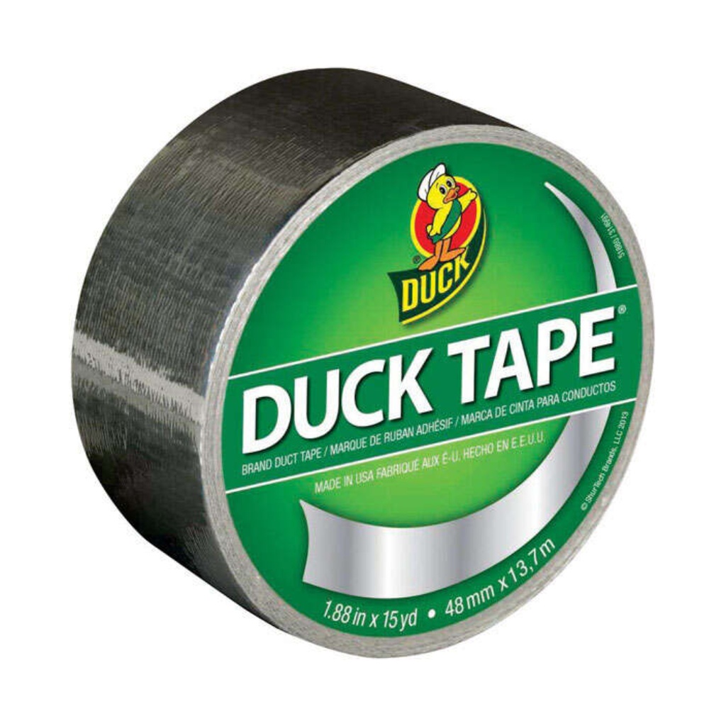 [4366894] Duck 1.88 in. W X 15 Yd L Chrome Solid Duct Tape