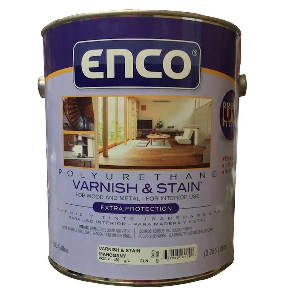 [VS0416104] ENCO VARNISH STAIN MAHOG. GL