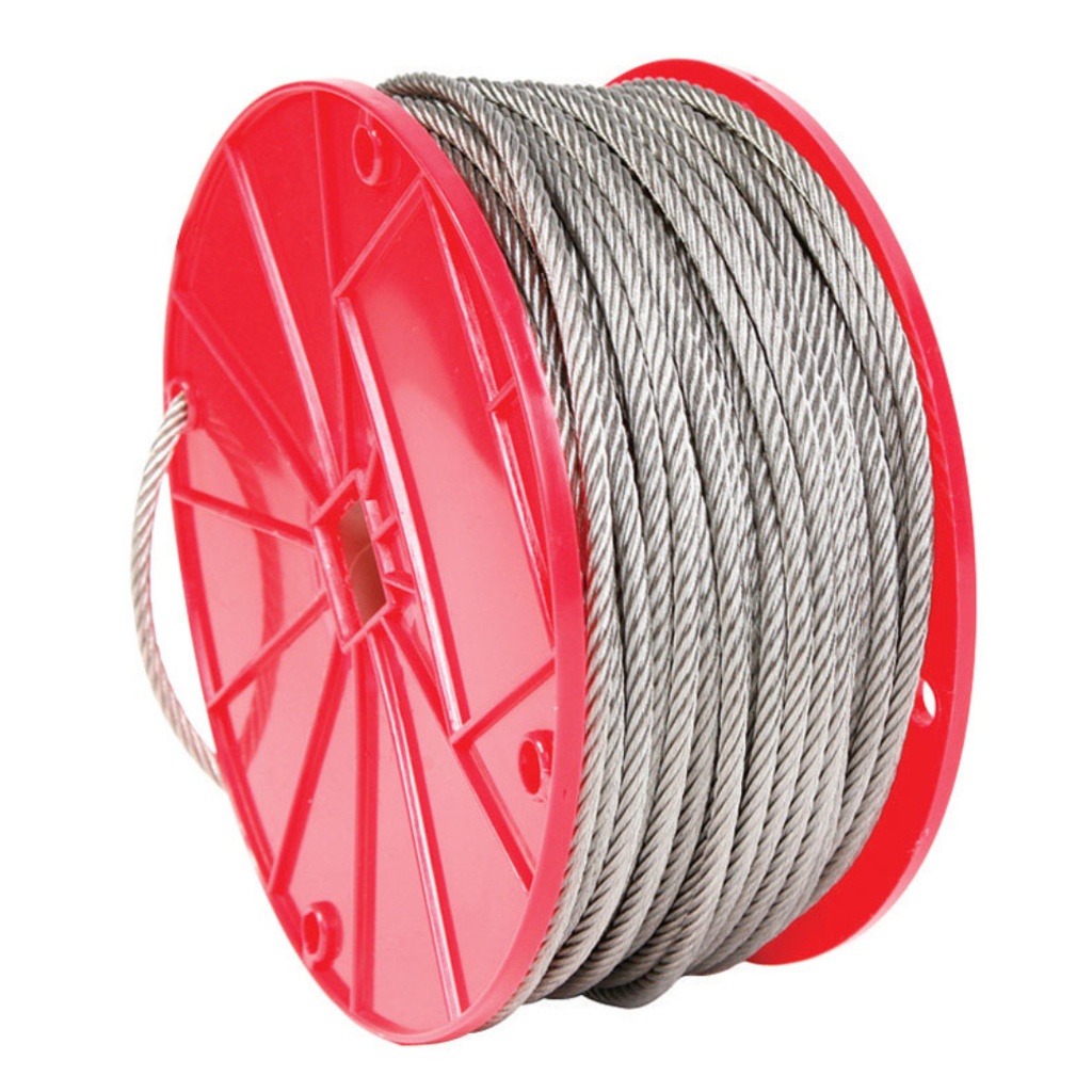 Campbell 3/32 in. D X 250 Ft. L Electro-Polish Stainless Steel Cable