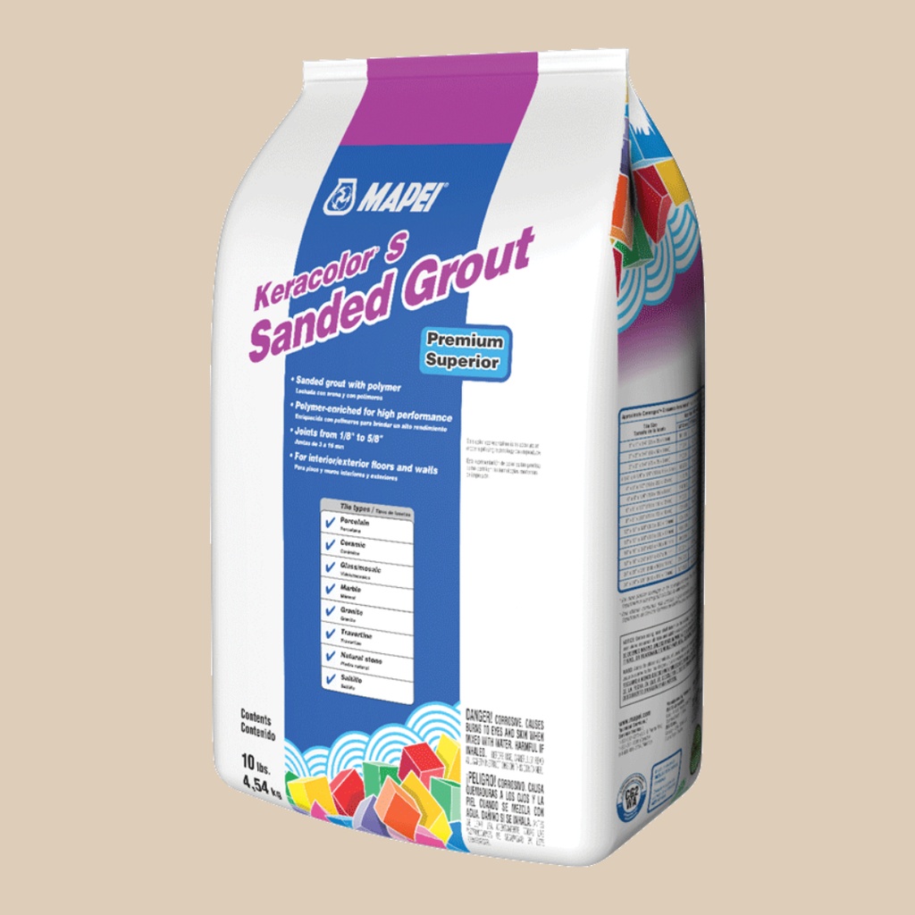 MAPEI KERACOLOR S ALMOND 10 LB