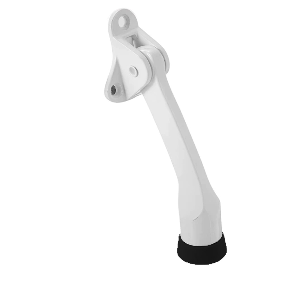 DOOR HOLDER  FLOOR WHT.4"