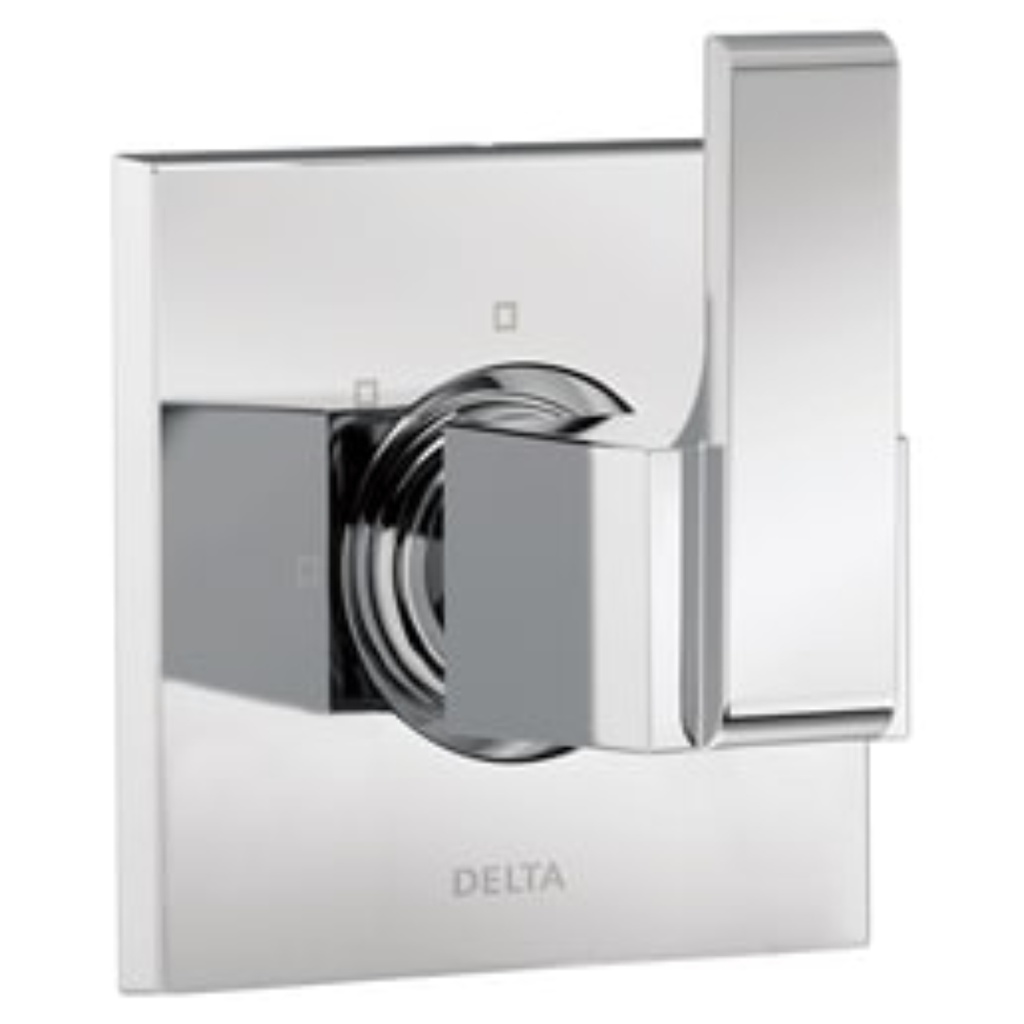 Delta T11867 Ara Three Function Diverter Valve Trim Less Rough-in Valve - Two Independent Positions One Shared Position Chrome Showers Diverter Trims