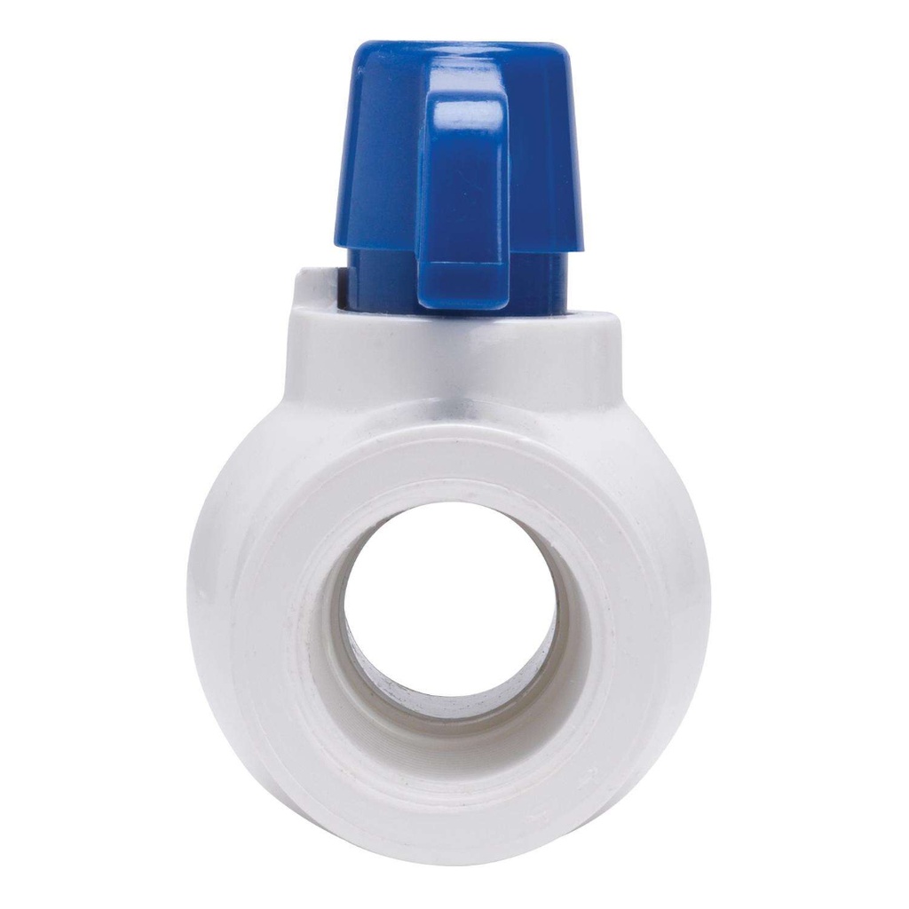 Homewerks 1/2 in. PVC Slip Ball Valve Full Port Quarter-Turn Lever for Non-Potable Water