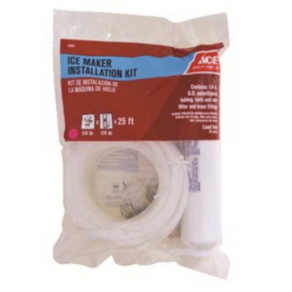 Ace 1/4 in. D X 25 Ft. L Plastic Ice Maker Kit
