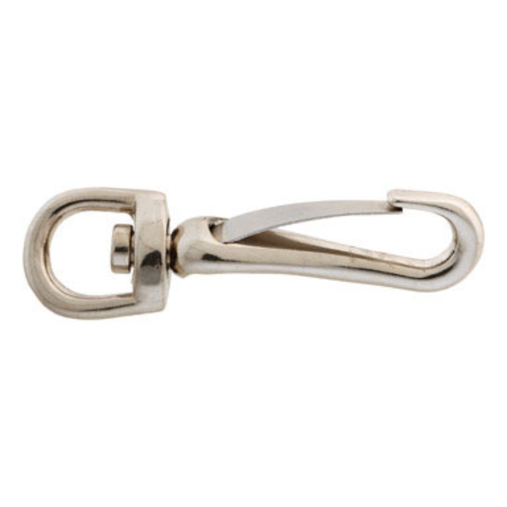 Campbell Chain 3/8 in. Dia. X 2-4/7 in. L Nickel-Plated Zinc Spring Snap 20 Lb.