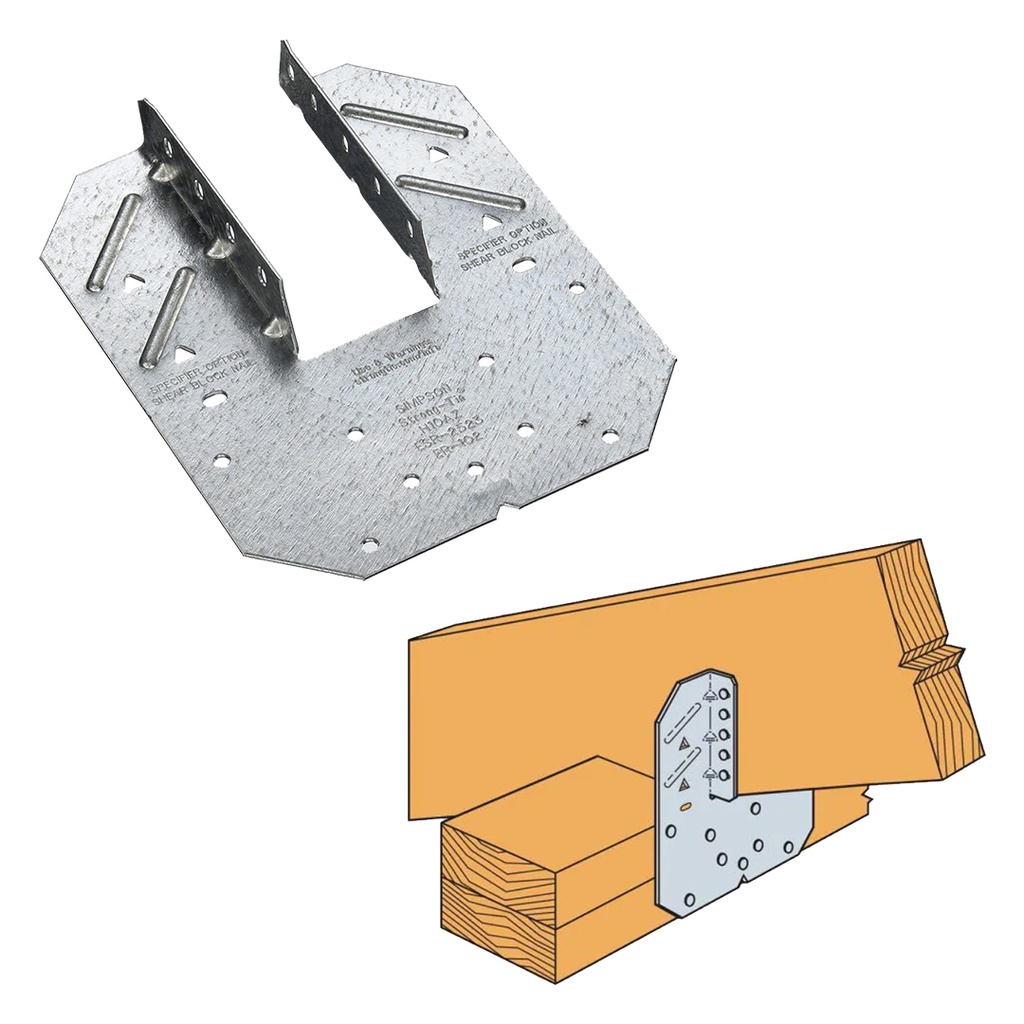 H10A 18-Gauge ZMAX Galvanized Hurricane Tie