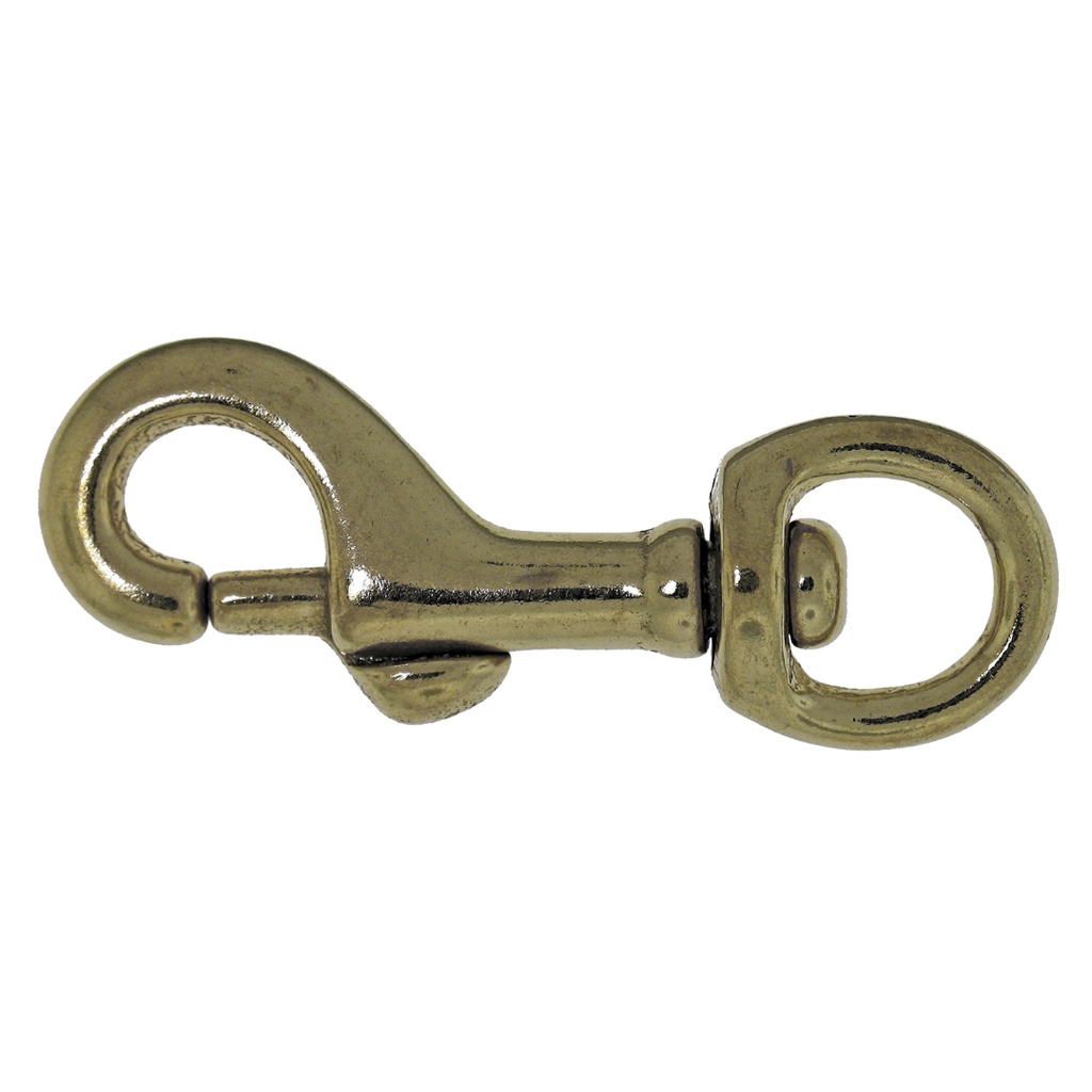 [51338] Campbell Chain 5/8 in. Dia. X 3-1/8 in. L Polished Bronze Bolt Snap 70 Lb.