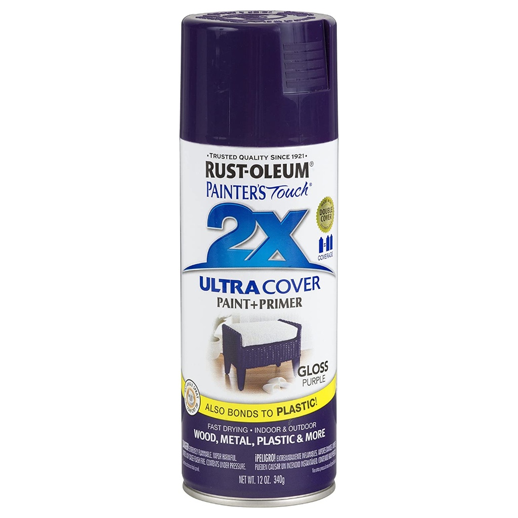 Rust-Oleum Painter's Touch Ultra Cover Gloss Purple Spray Paint 12 Oz
