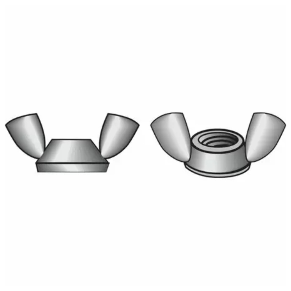 Hillman 1/4 in. Cold Forged Stainless Steel USS Wing Nut 50 Pk