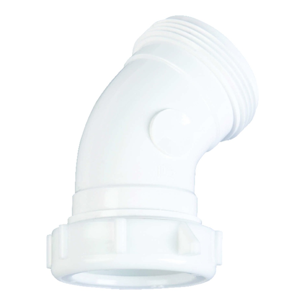 Ace 1-1/2 in. Slip in. X 1-1/2 in. D Slip Plastic 45 Degree Elbow 1 Pk