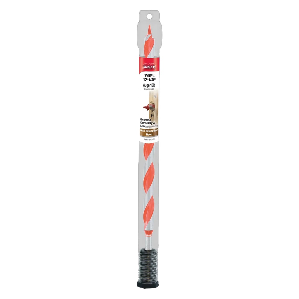 [DAG3090] Diablo Dura-Tip 7/8 in. D X 17.5 in. L Auger Bit High Speed Steel 1 Pc