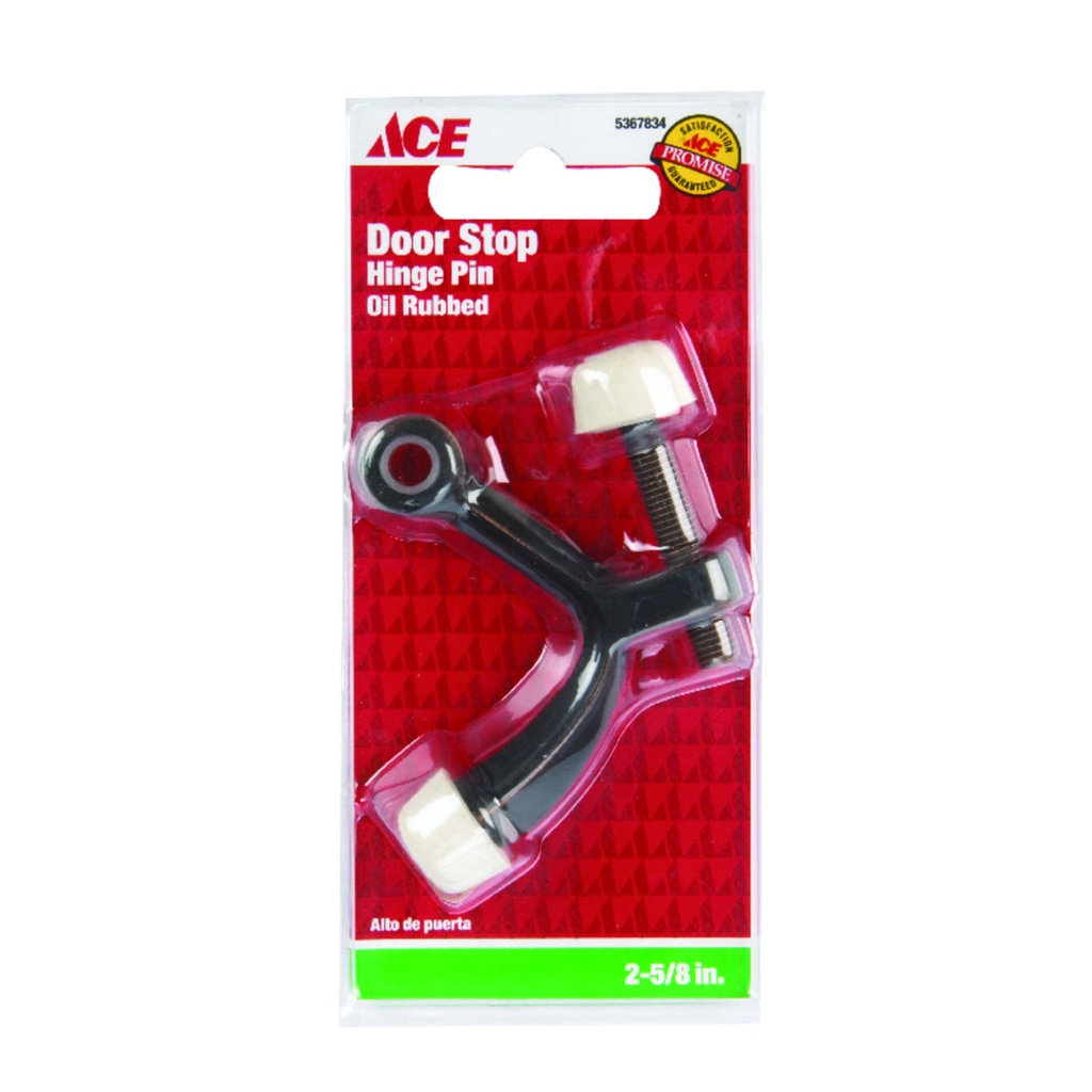 Ace Metal Hinge Mount Door Stop 2-5/8 in. L Oil Rubbed Bronze Black