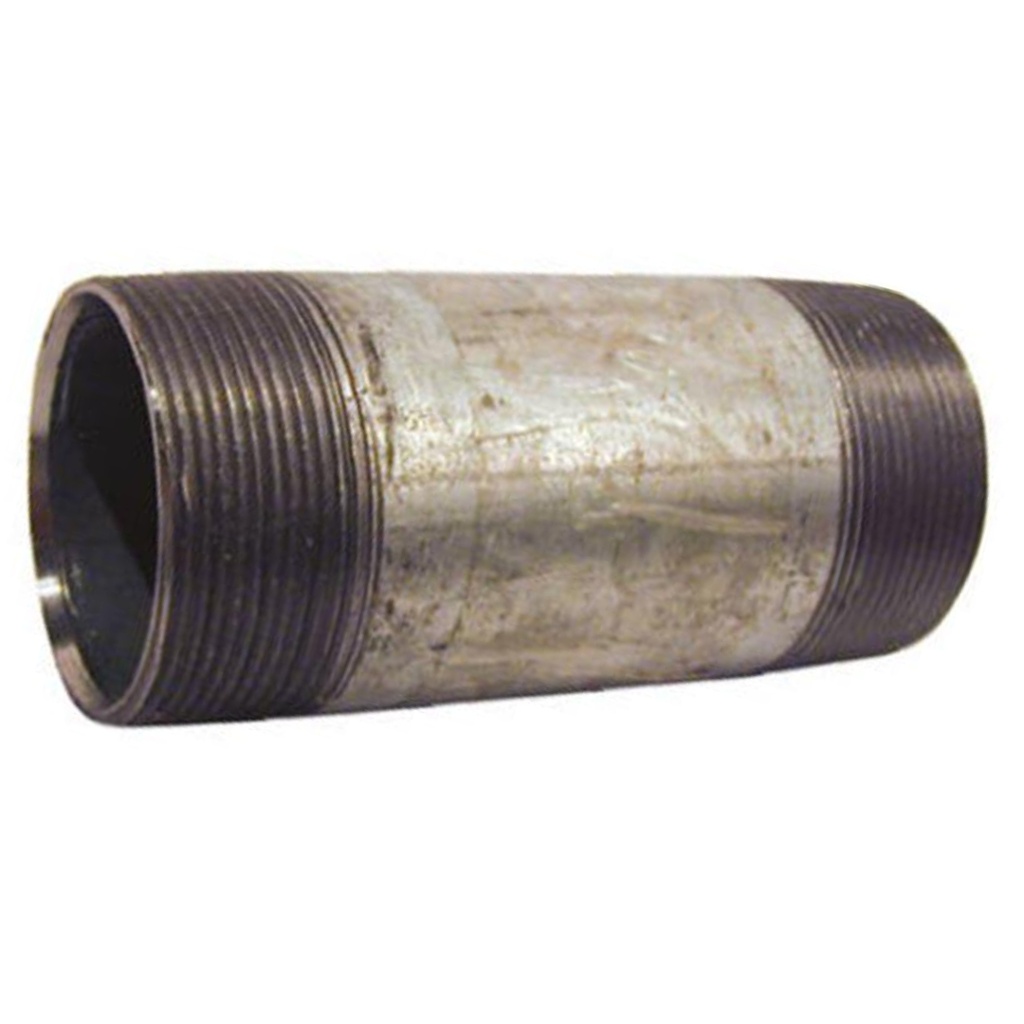 STZ Industries 1-1/4 in. MIP Each X 1-1/4 in. D MIP Galvanized Steel 3-1/2 in. L Nipple