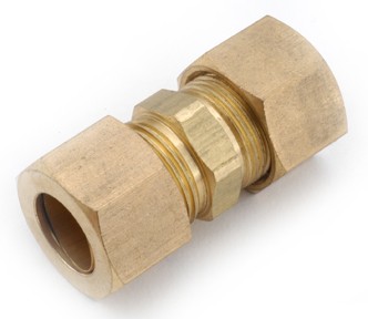 JMF Company 7/8 in. Compression X 7/8 in. D Compression Yellow Brass Union