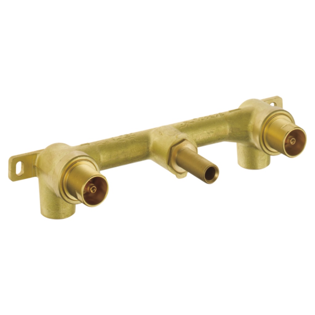 DELTA VALV. LAV.2HNDL PARED CHR