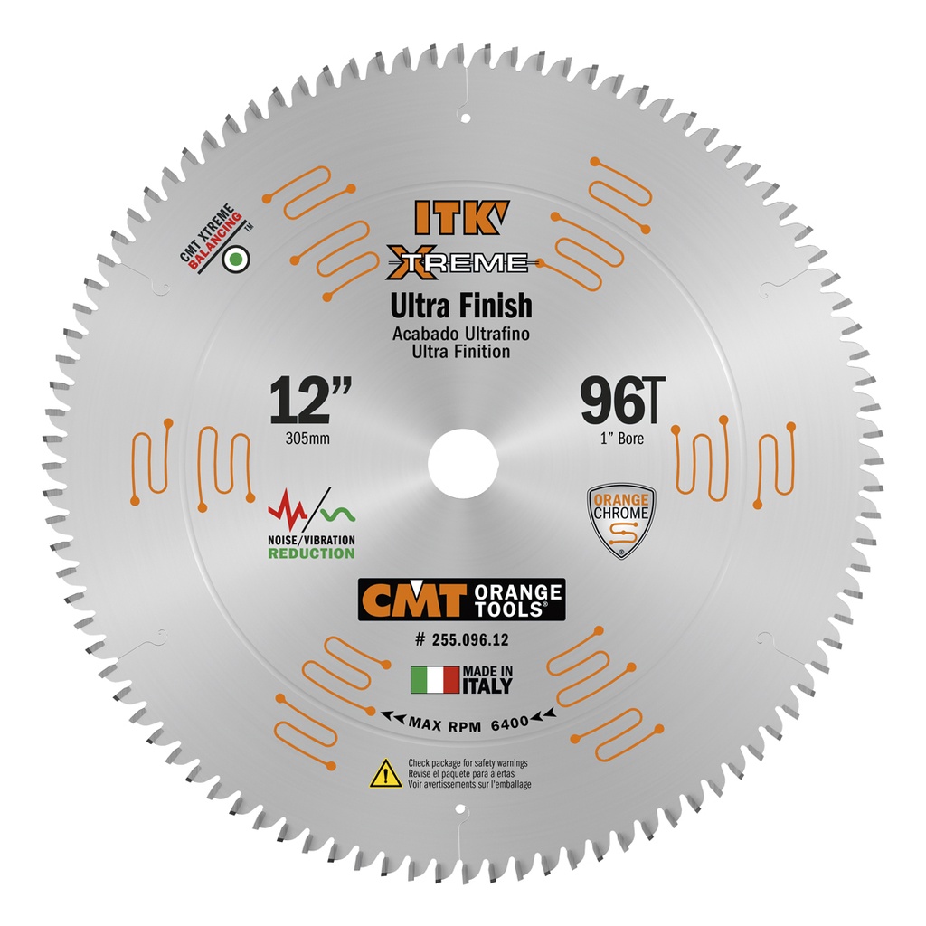 CMT 12 in X 96 X 1 in ITK Fine Finish Blade - 255.096.12