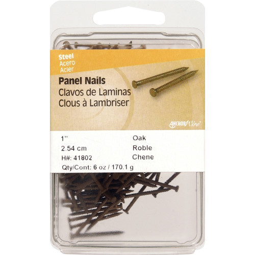PANEL NAILS 16GA X 1" 6OZ OAK