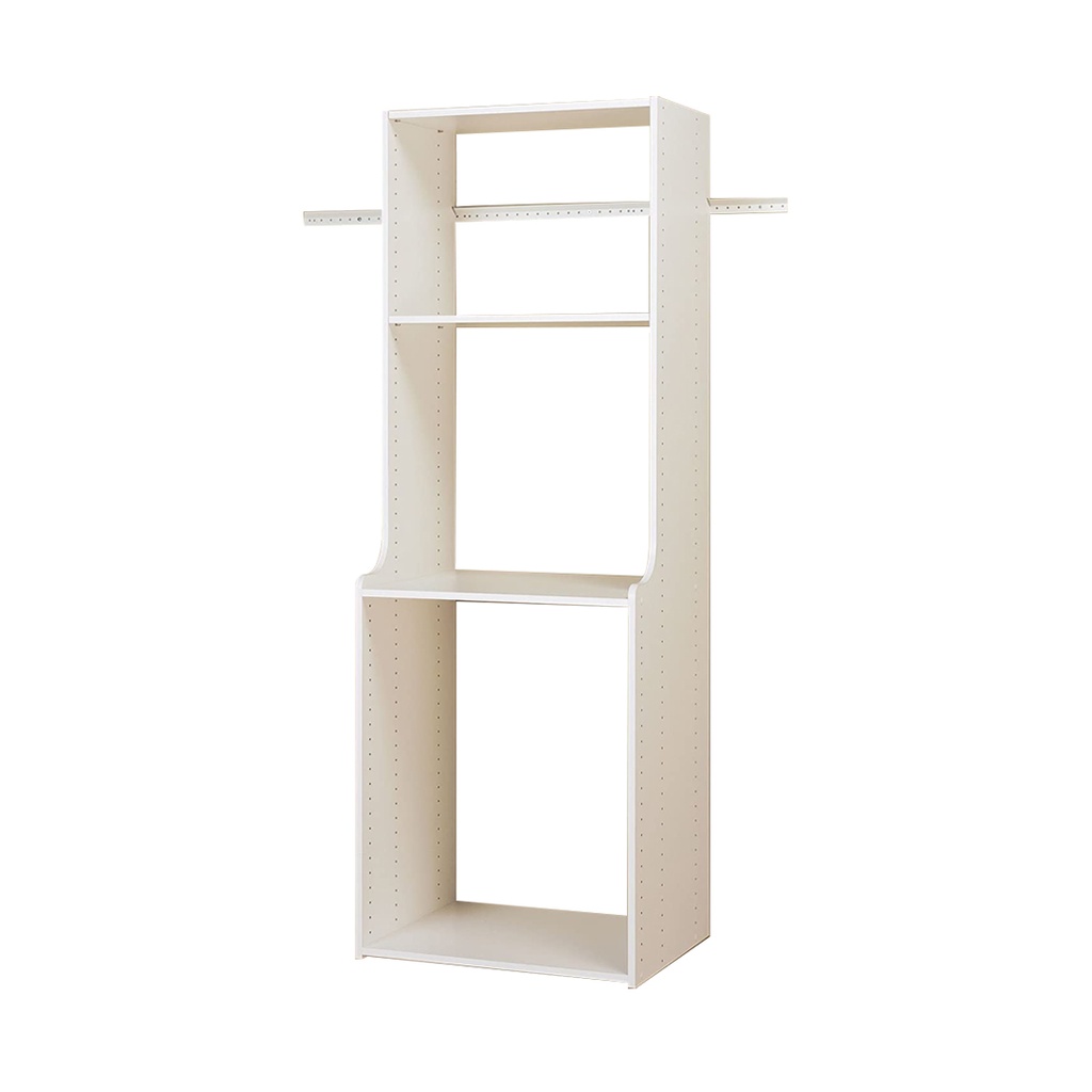 Easy Track 84 in. H X 25.125 in. W X 19 in. L Wood Closet Organizer