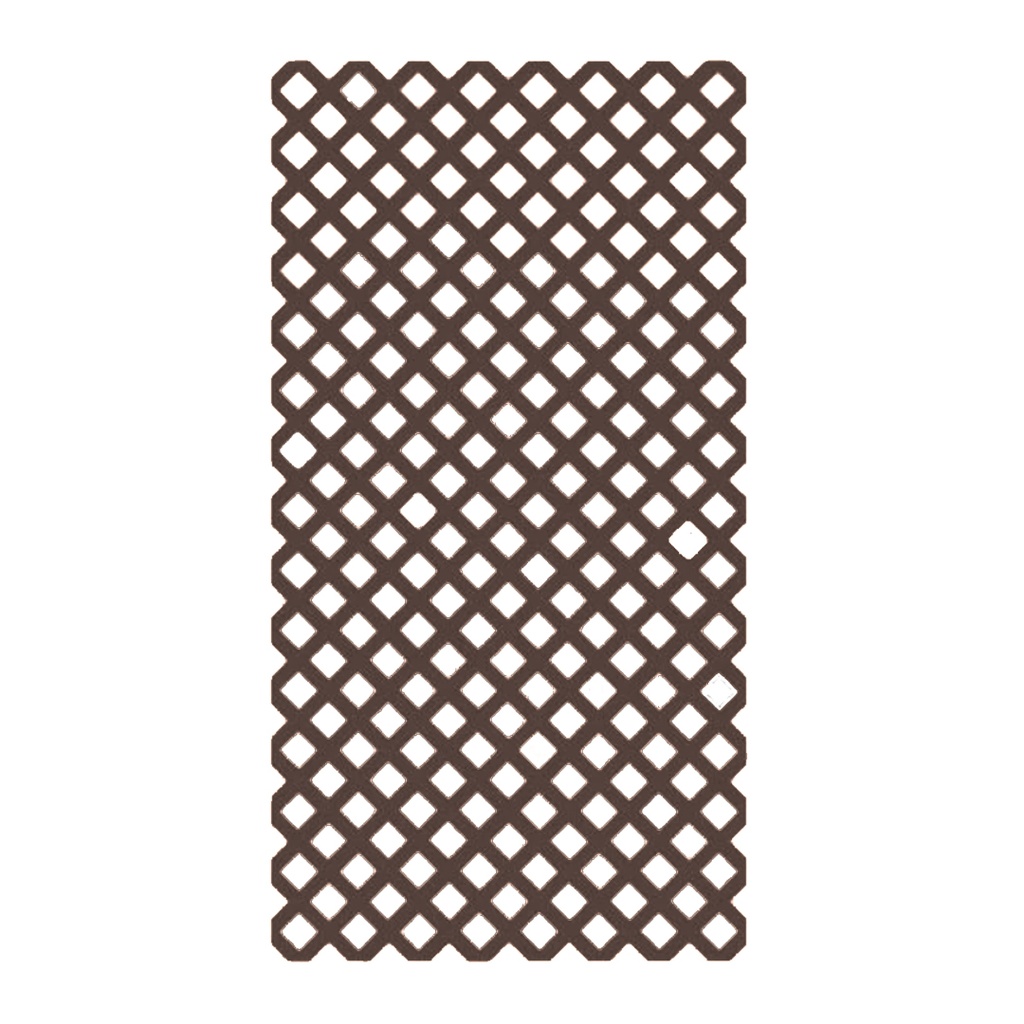 [140001235] PANEL LAT. PVC REG. 4X8 CHESTNUT