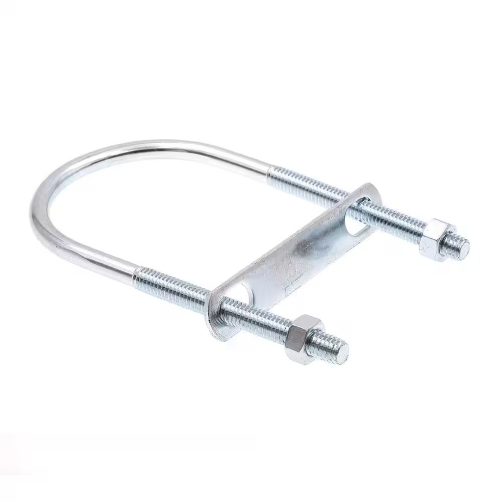 Hampton 1/4 in. X 1-3/8 in. W X 3-3/8 in. L Coarse Zinc-Plated Steel U-Bolt