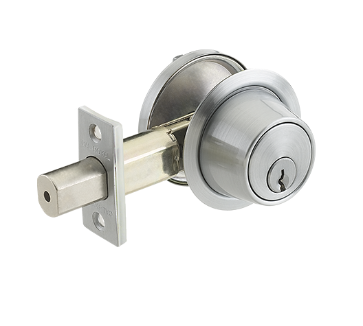 [380009763] Cal-Royal CB160-26D Satin Chrome Single Cylinder Deadbolt  Keyed Different