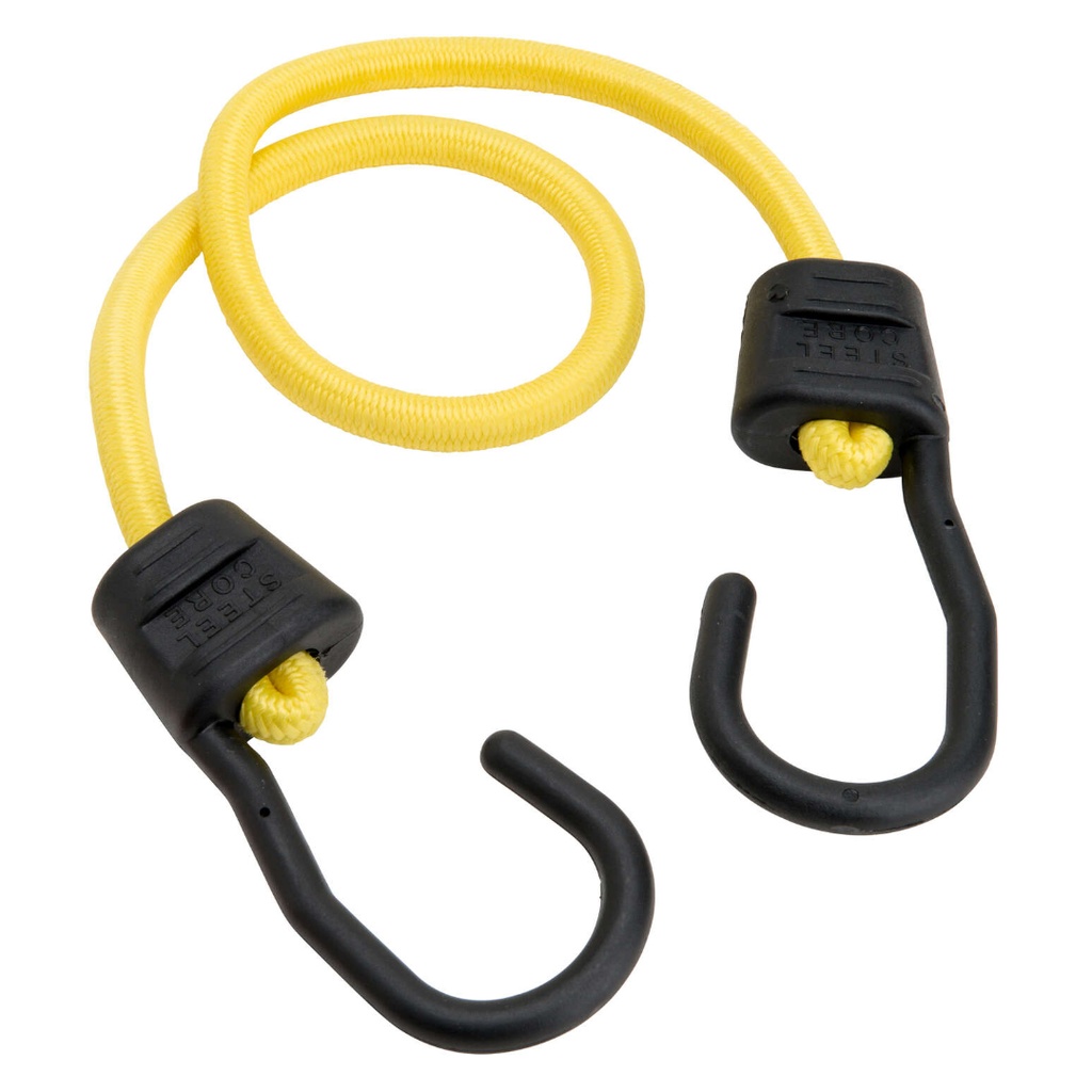 [8865727] Keeper Ultra Yellow Bungee Cord 24 in. L X 0.374 in. 1 Pack