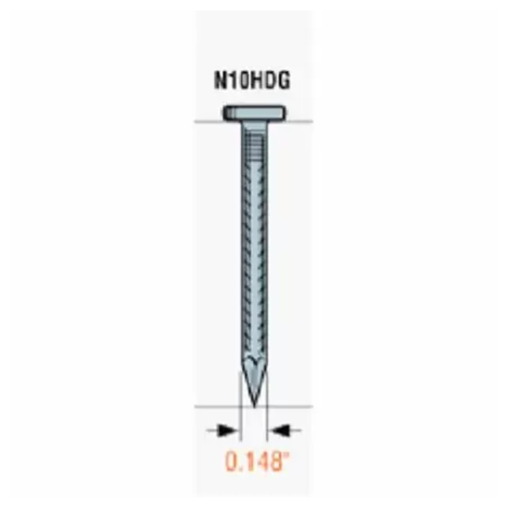 Simpson Strong Tie N10DHDG 10D X 1.5 in. Smooth Shank Nail