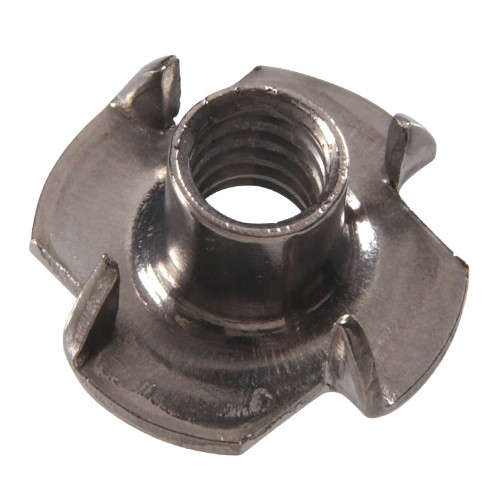 #10-32 X 9/32 in. X 3/4 in. Stainless Steel Pronged Tee Nut (12-Pack)