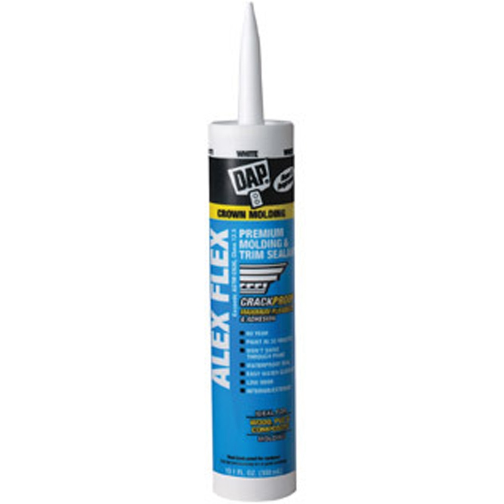 [1504323] Alex Flex 10.1 Oz. White Premium Molding and Trim Sealant (12-Pack)