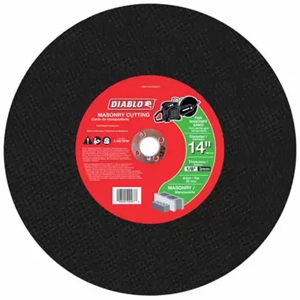 Diablo 14 in. D X 20 Mm Silicon Carbide Masonry Cut-Off Disc 1 Pk