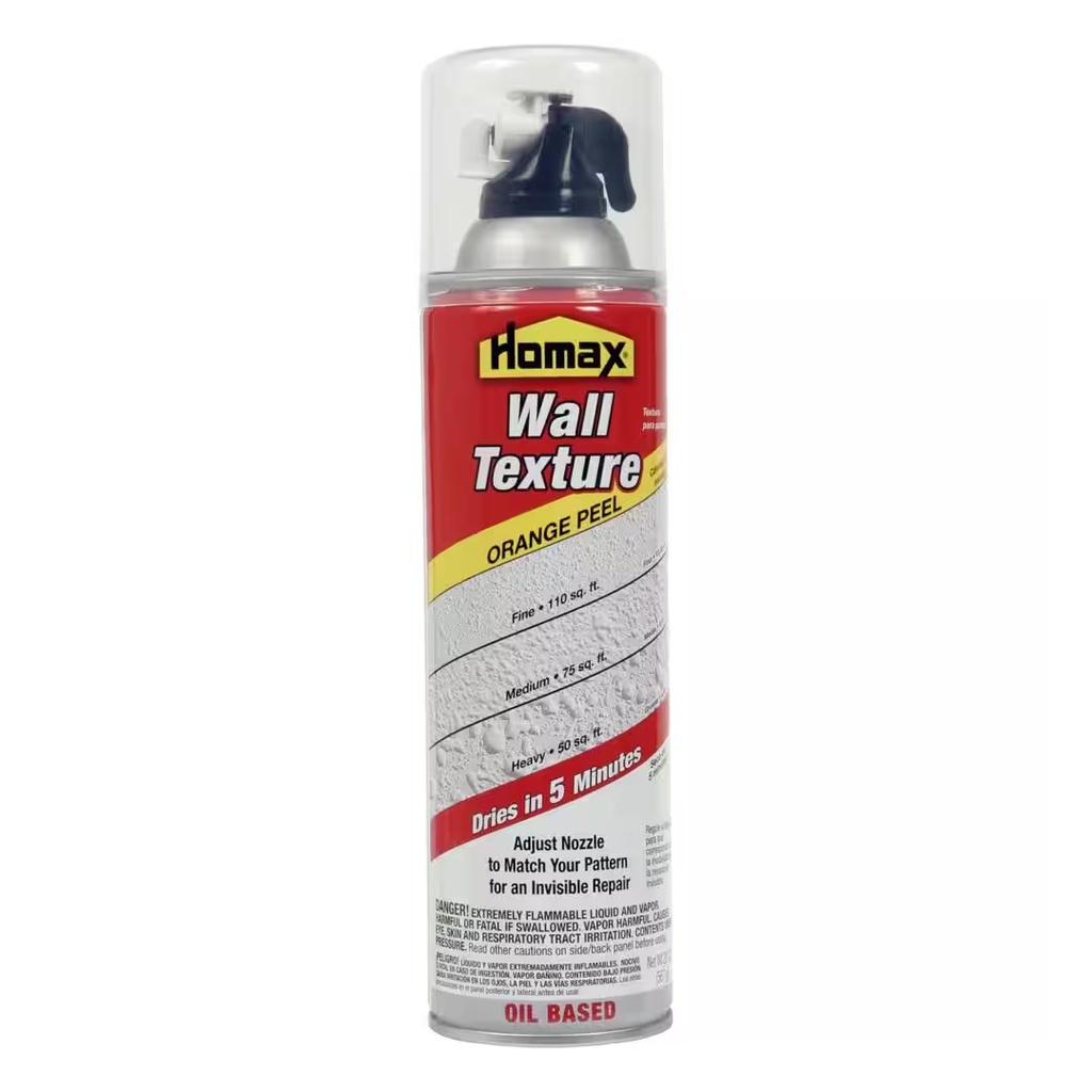 [1067511] Homax Wall Texture White Oil-Based Orange Peel Spray Texture 20 Oz.