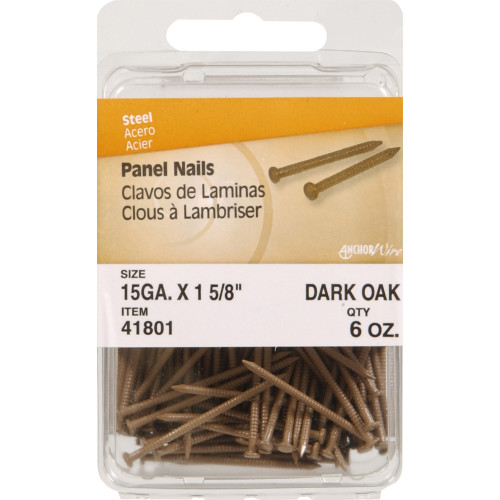 PANEL NAILS 1-5/8 15GA D/OAK 6OZ