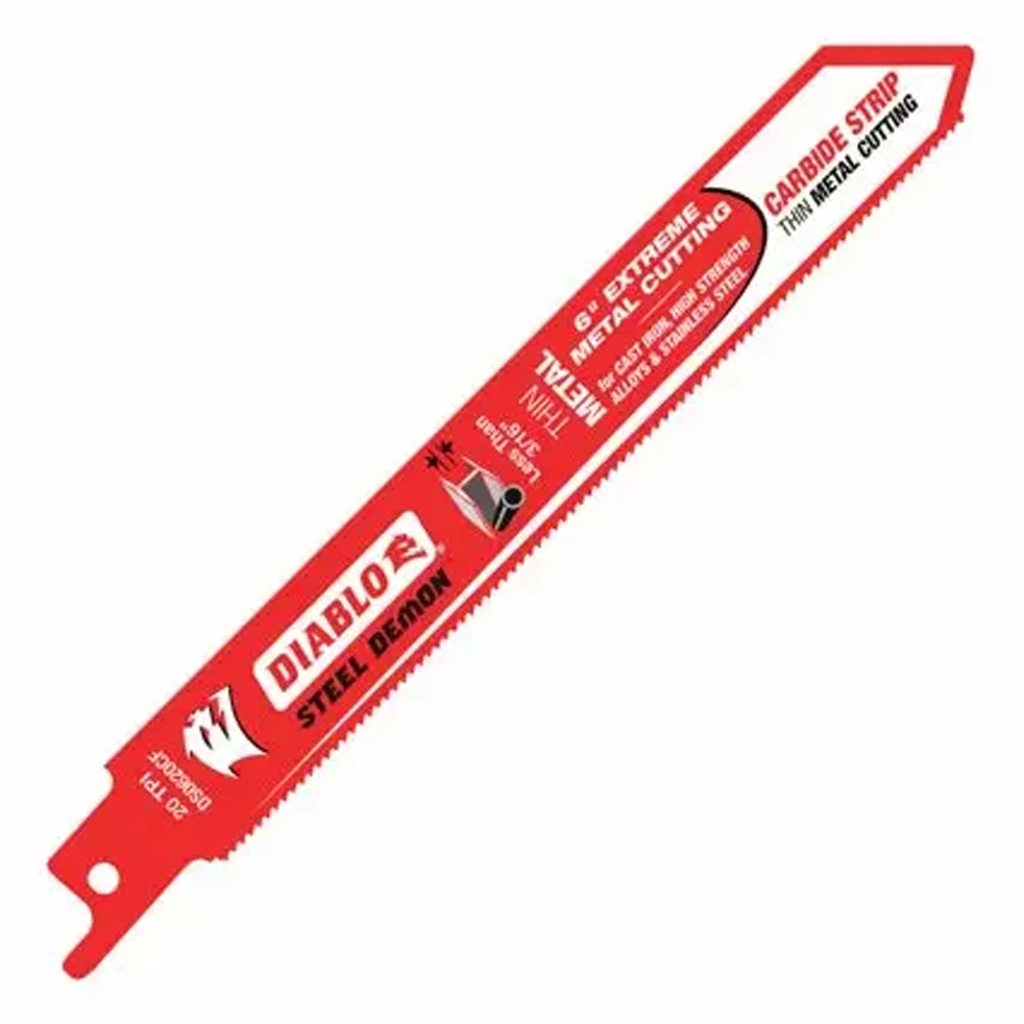 Diablo Steel Demon 6 in. Carbide Thin Metal Reciprocating Saw Blade 20 TPI 1 Pc