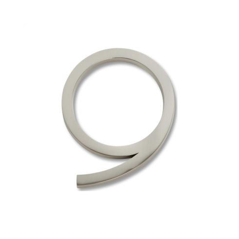 Atlas Homewares AVN9 Modern Avalon Address Number 9 Brushed Nickel Home Accents Address Numbers