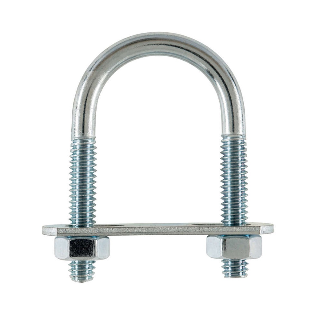 [51606] Hampton 1/4 in. X 1-1/8 in. W X 2 in. L Coarse Zinc-Plated Steel U-Bolt