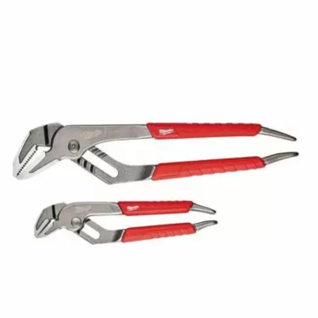 Milwaukee Ream & Punch 2 Pc Forged Alloy Steel Straight Jaw Pliers Set 6 and 10 in. L