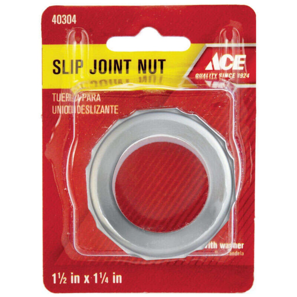 1-1/2 in. Dia. Chrome Rubber Slip Joint Nut and Washer 855-10