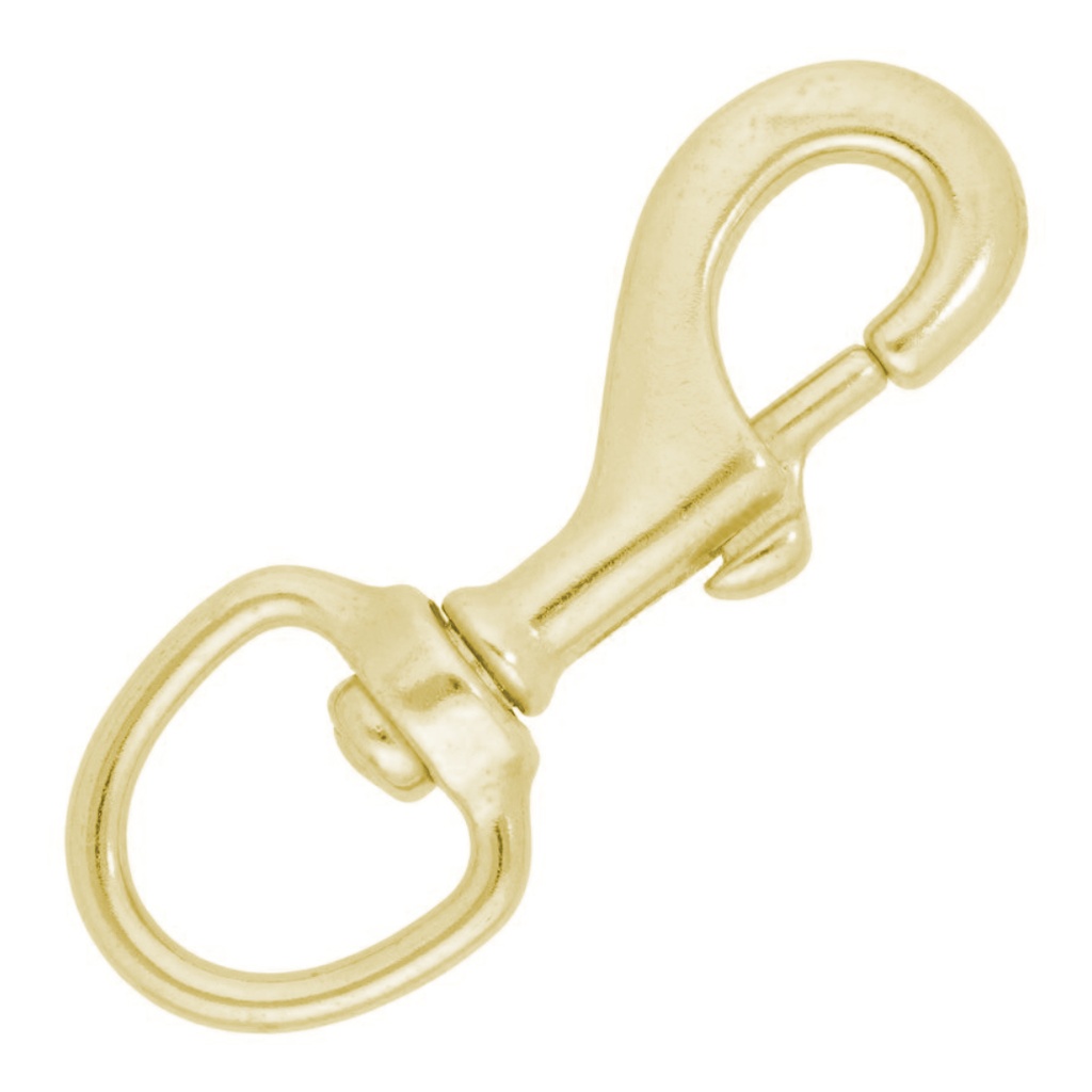 [51341] Campbell Chain 1-1/4 in. Dia. X 4-3/4 in. L Polished Bronze Bolt Snap 120 Lb.