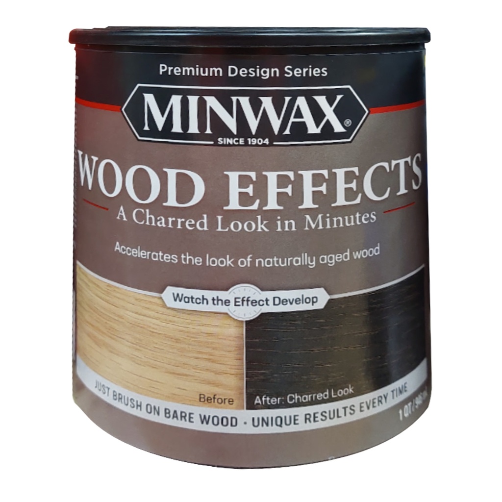 Minwax Semi-Transparent Charred Black Wood Accelerator 1 Qt.