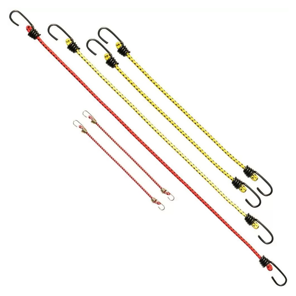 Keeper Assorted Bungee Cord Set 18 in. L X 0.315 in. 6 Pk
