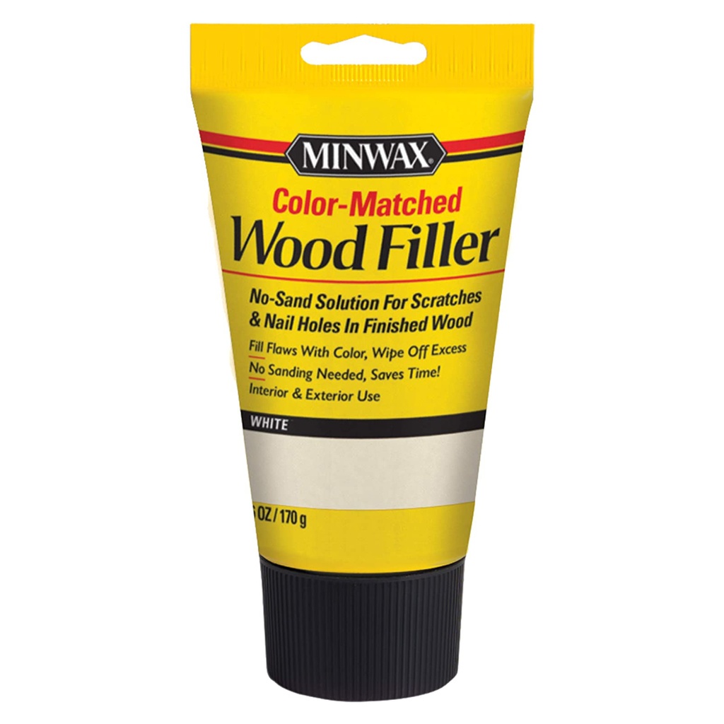 [1014415] Minwax Color-Matched White Wood Filler 6 Oz