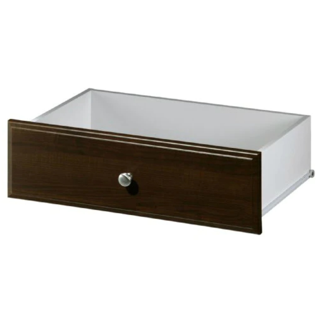 Easy Track RD2508-T 1-Piece Closet Drawer, for Use with 24 in Wide Shelf Section Drawers, Truffle