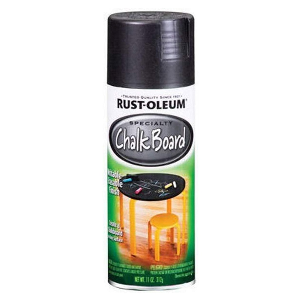 Rust-Oleum 11oz Imagine Chalkboard Spray Paint Black: Interior Use, Oil Base, Drywall & Wood, 20 Sq Ft Coverage