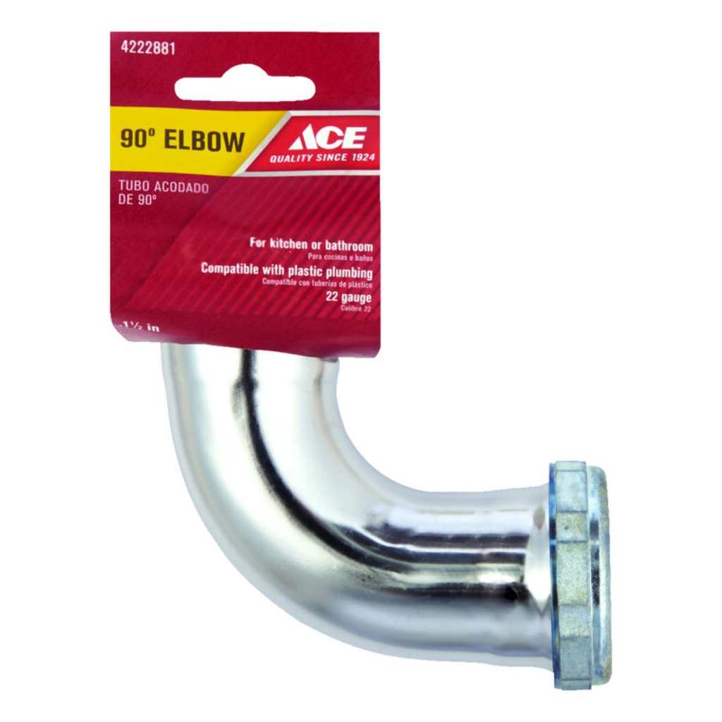 [4222881] Ace 1-1/2 in. D Brass 90 Degree Elbow