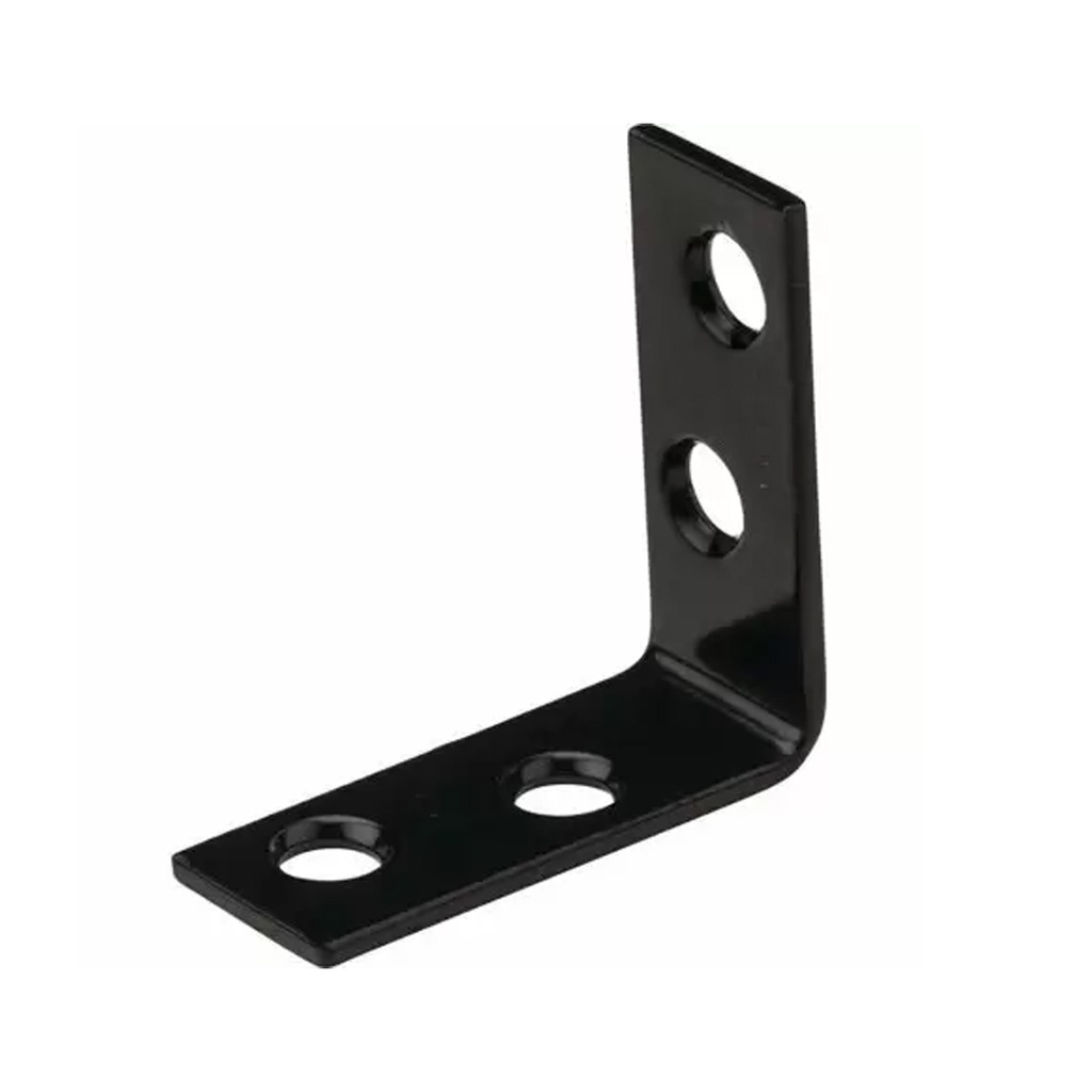 National Hardware 1.5 in. H X 0.625 in. W X 0.08 in. D Black Steel Inside Corner Brace