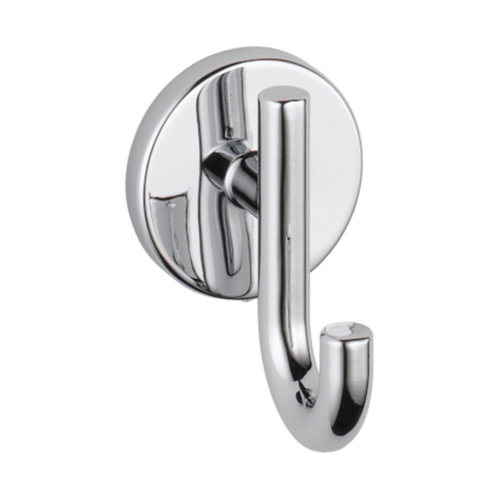 Delta 75935 Trinsic Single Robe Hook Chrome Bathroom Hardware and Accessories Bathroom Hardware Robe Hooks
