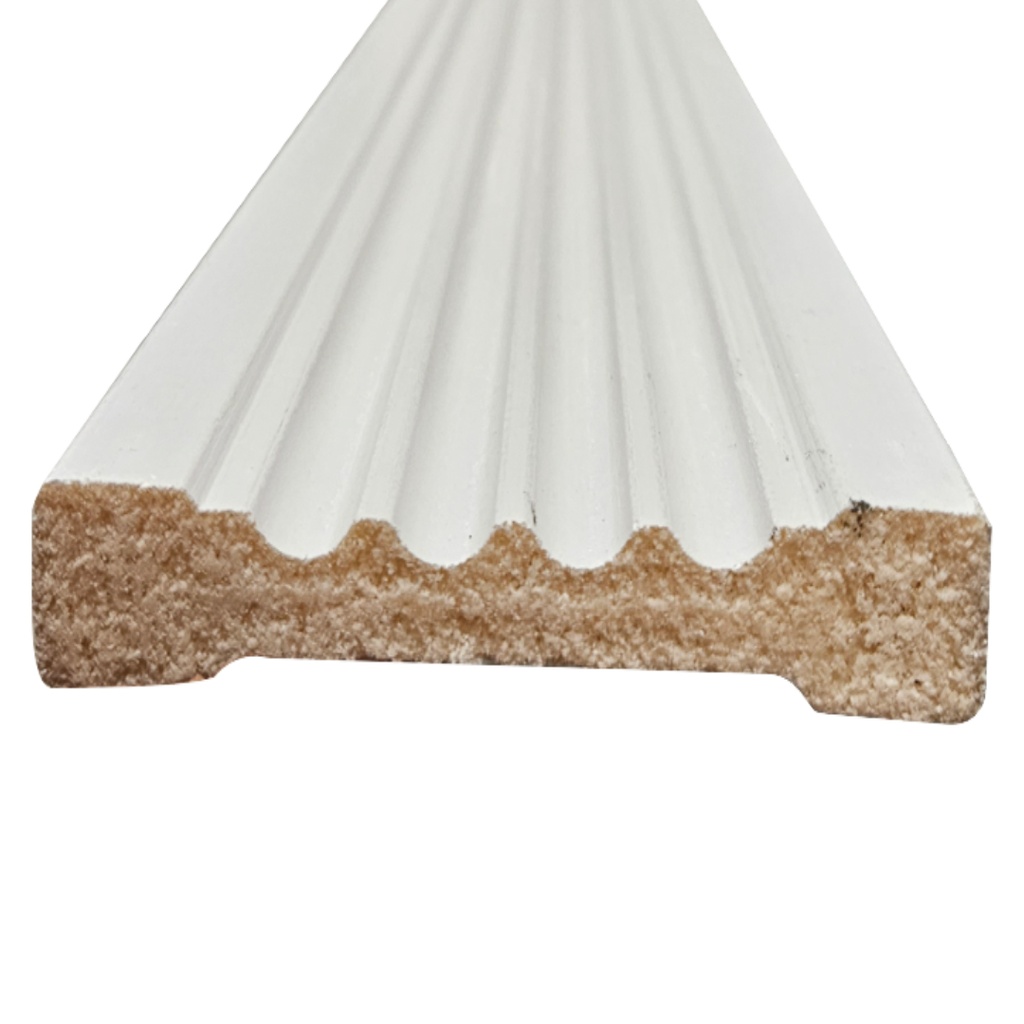[294001025] MOLD.POLY WHITE #400 FLUTTED 7'