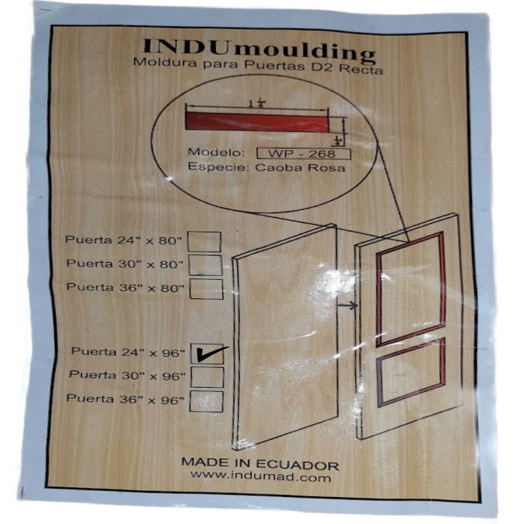 KIT MOLDURA CAO.LATICE 24X96